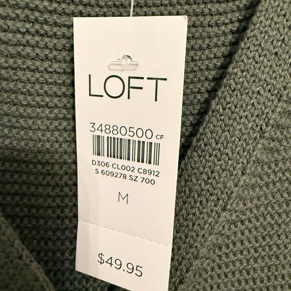 LOFT Sage Green Button-Front Tank Top - Picture 4 of 5